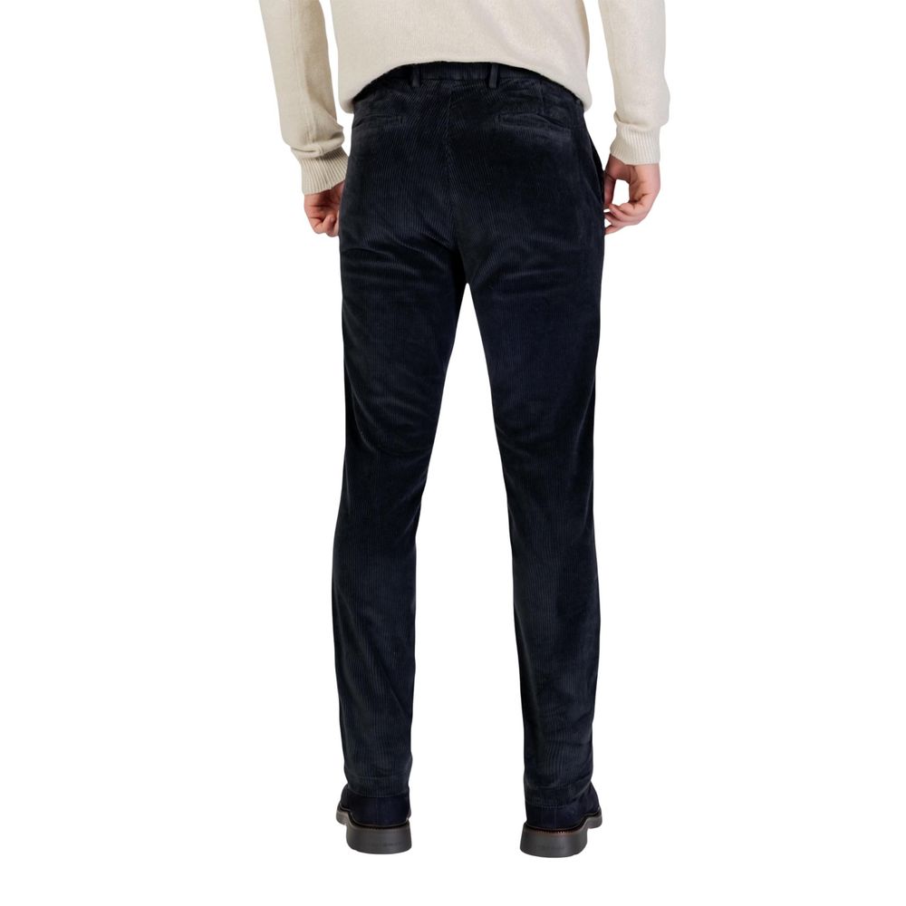 Borghese Blue Cotton Casual Pants Borghese