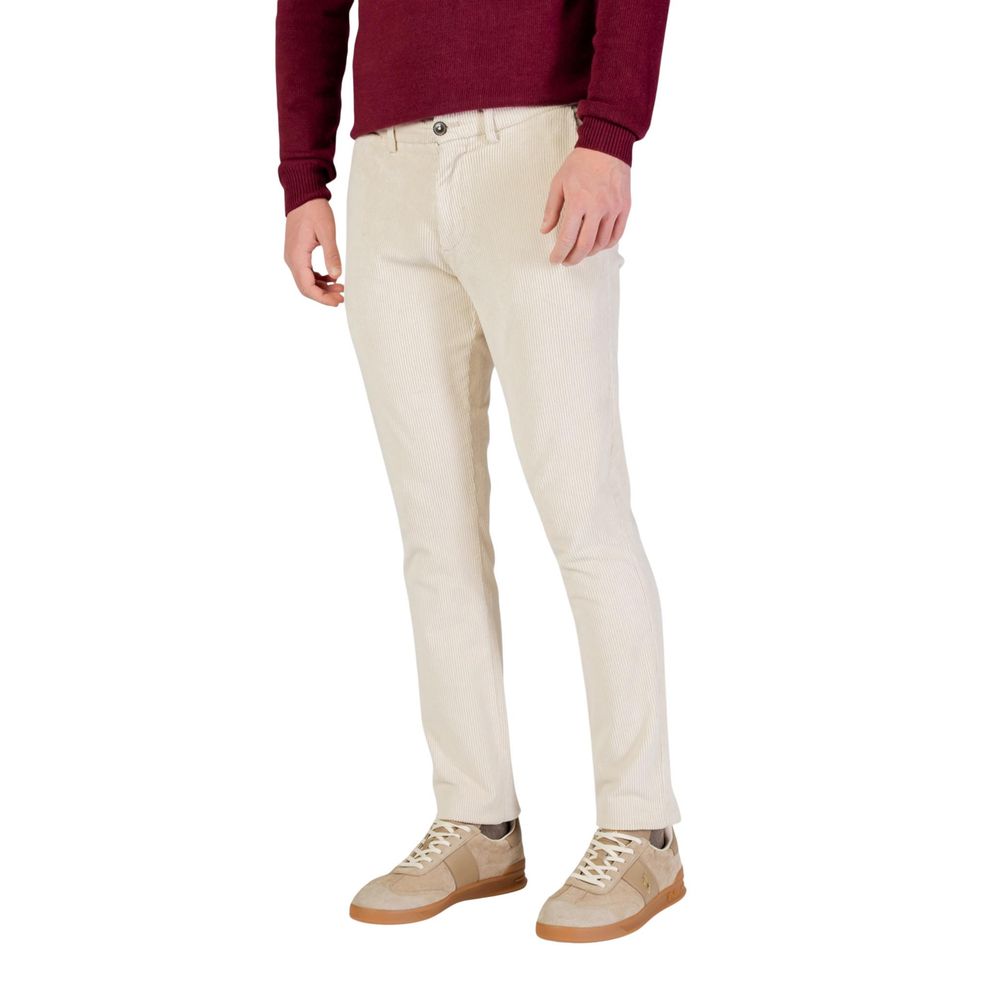 Borghese Beige Cotton Pants Borghese