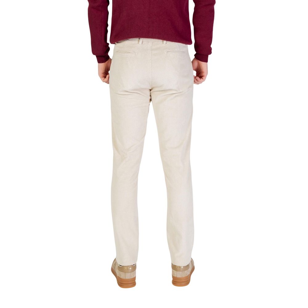 Borghese Beige Cotton Pants Borghese