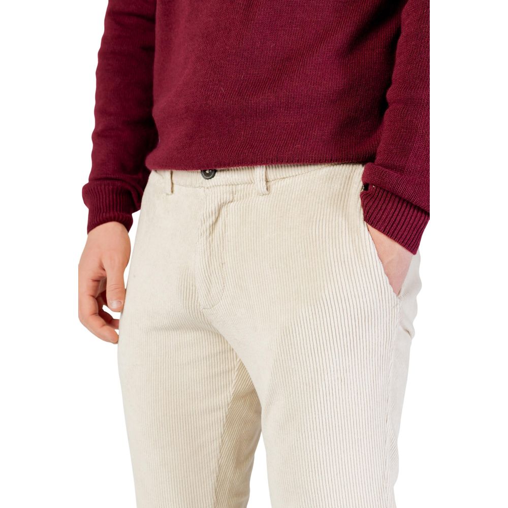 Borghese Beige Cotton Pants Borghese