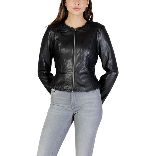 Jacqueline De Yong Black Leather Jacket Jacqueline De Yong