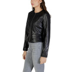 Jacqueline De Yong Black Leather Jacket Jacqueline De Yong