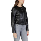 Jacqueline De Yong Black Leather Jacket Jacqueline De Yong