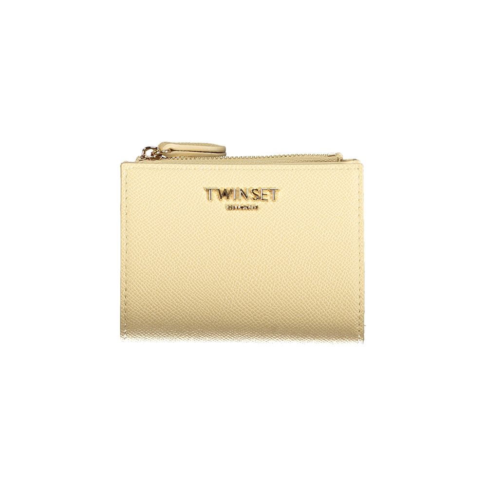 Twinset Rosa polyurethane women’s wallet with multiple card slots and a sleek design, featuring a modern, stylish look.