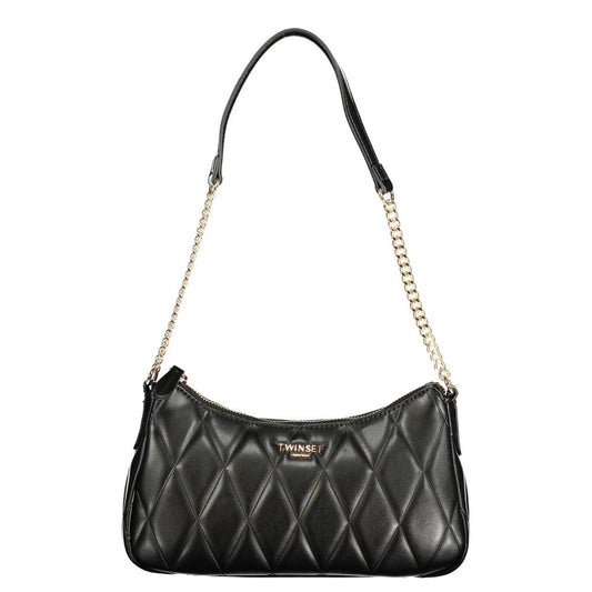 Twinset Black Polyurethane Women Shoulder Bag Twinset