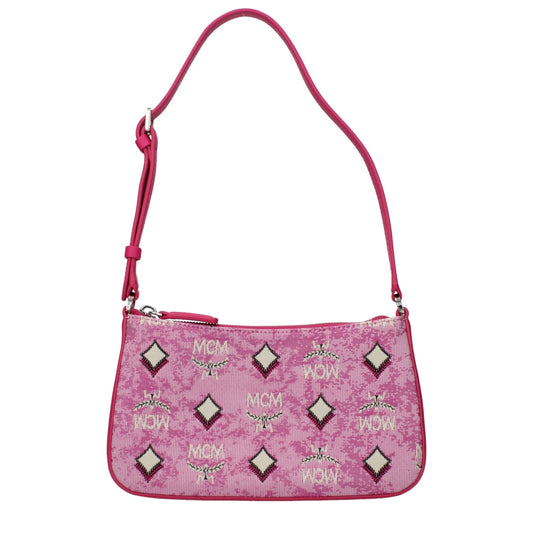 MCM Pink Fabric Crossbody Bag MCM