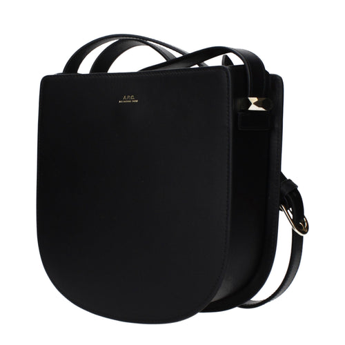 A.P.C. Black Leather Crossbody Bag A.P.C.
