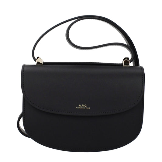 A.P.C. Black Leather Shoulder Bag A.P.C.