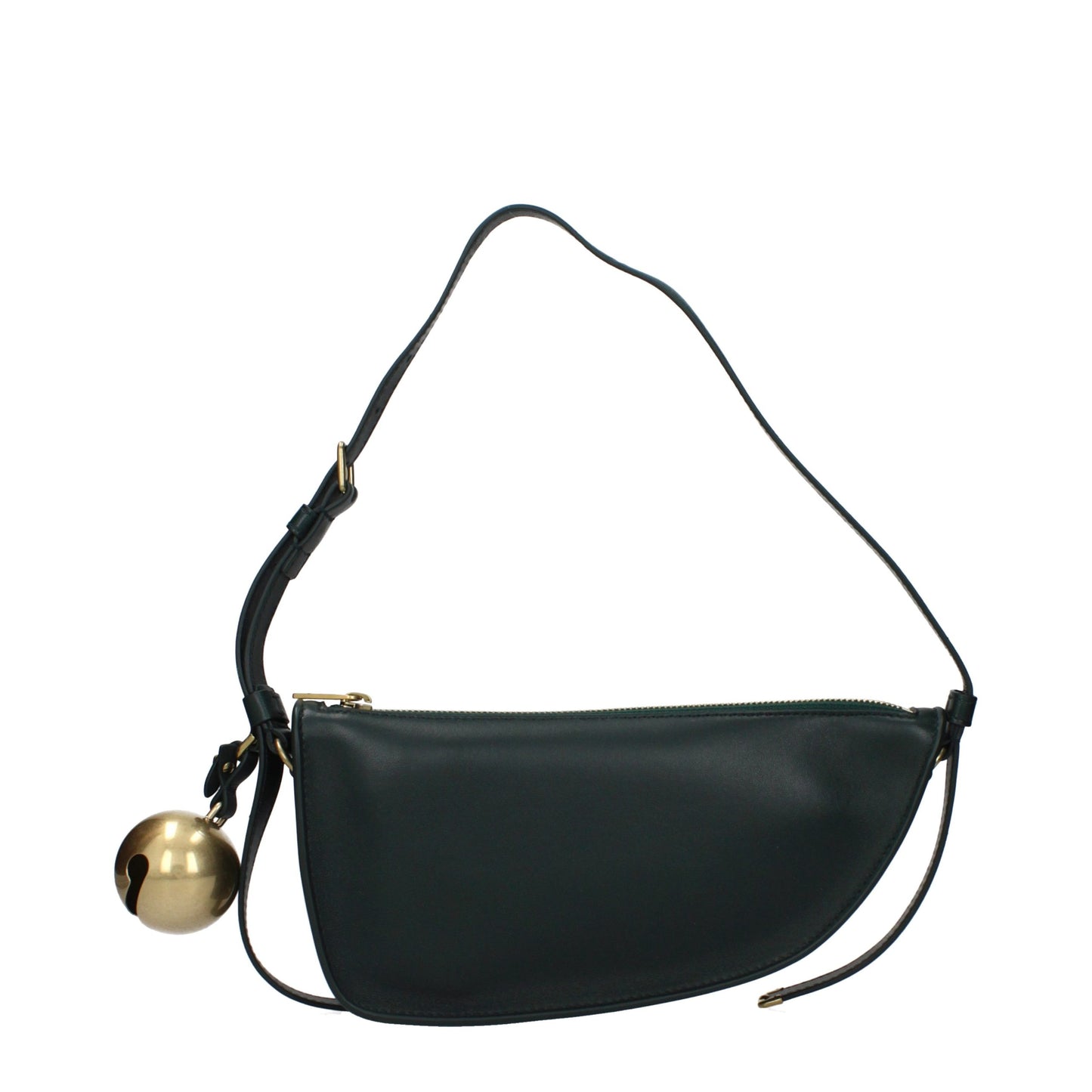 Burberry Green Leather Shoulder Bag Burberry