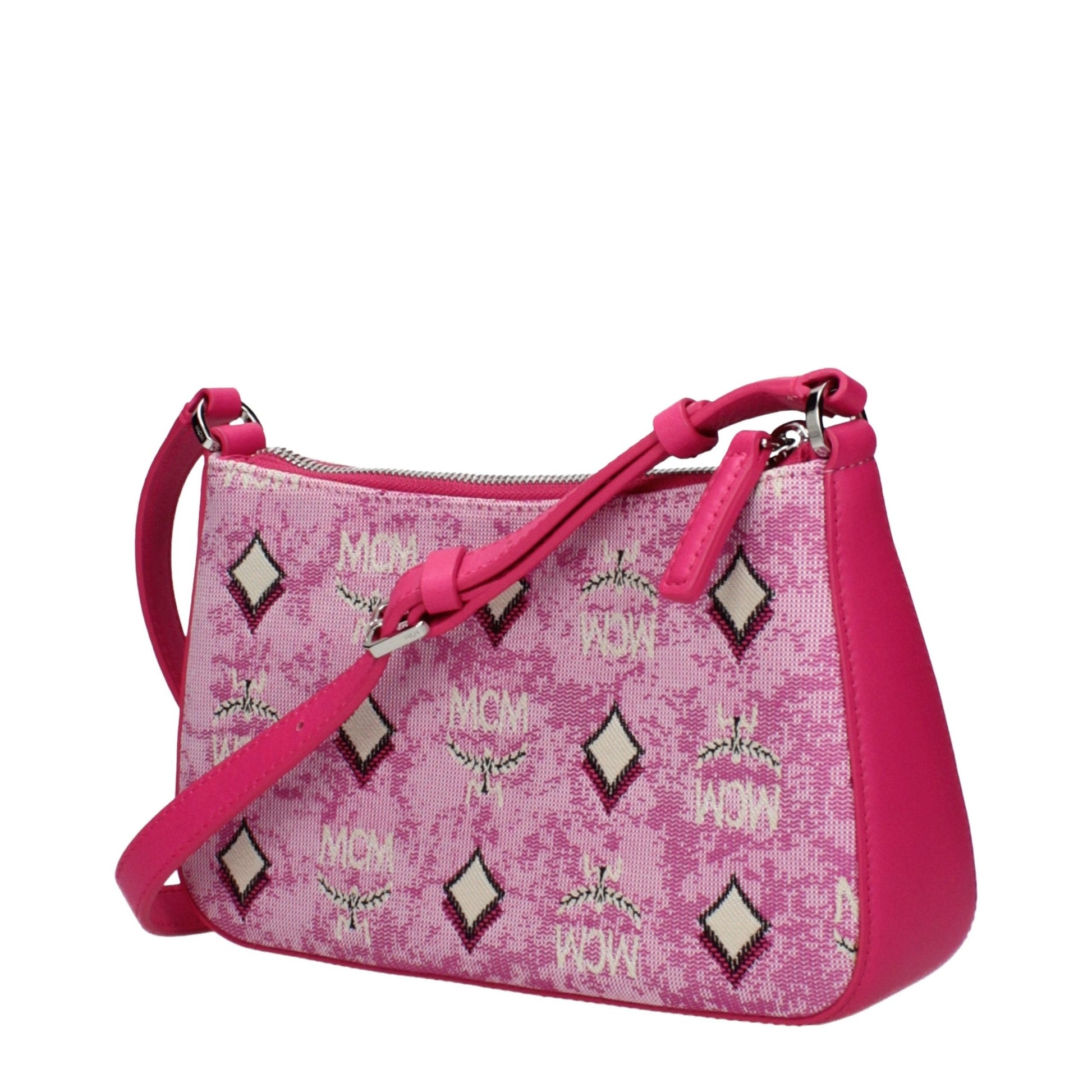MCM Pink Fabric Crossbody Bag MCM