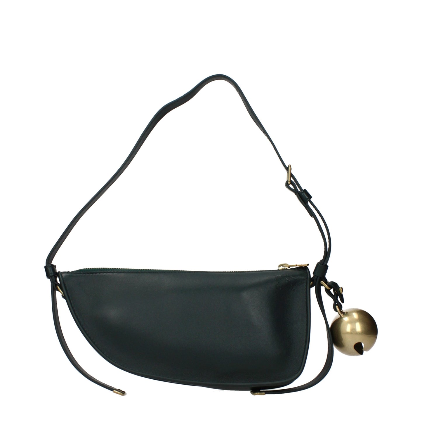 Burberry Green Leather Shoulder Bag Burberry