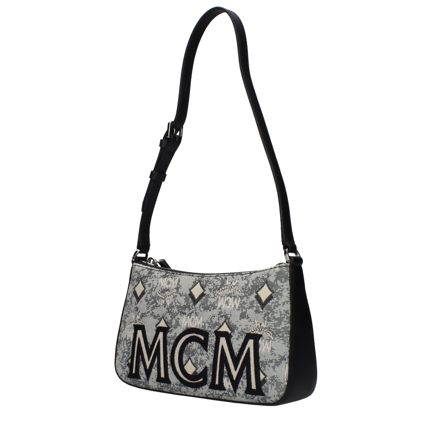 MCM Gray Fabric Crossbody Bag MCM