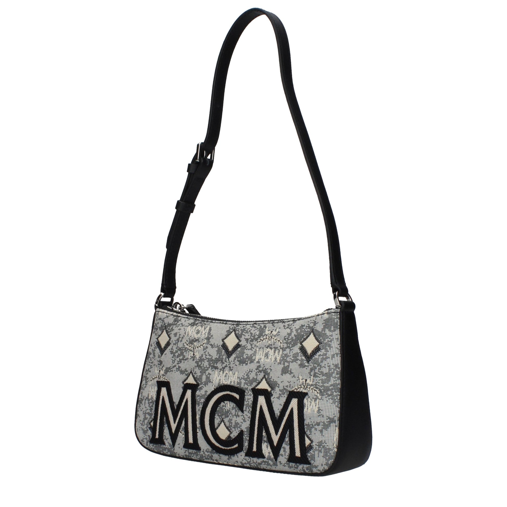 MCM Gray Fabric Crossbody Bag MCM
