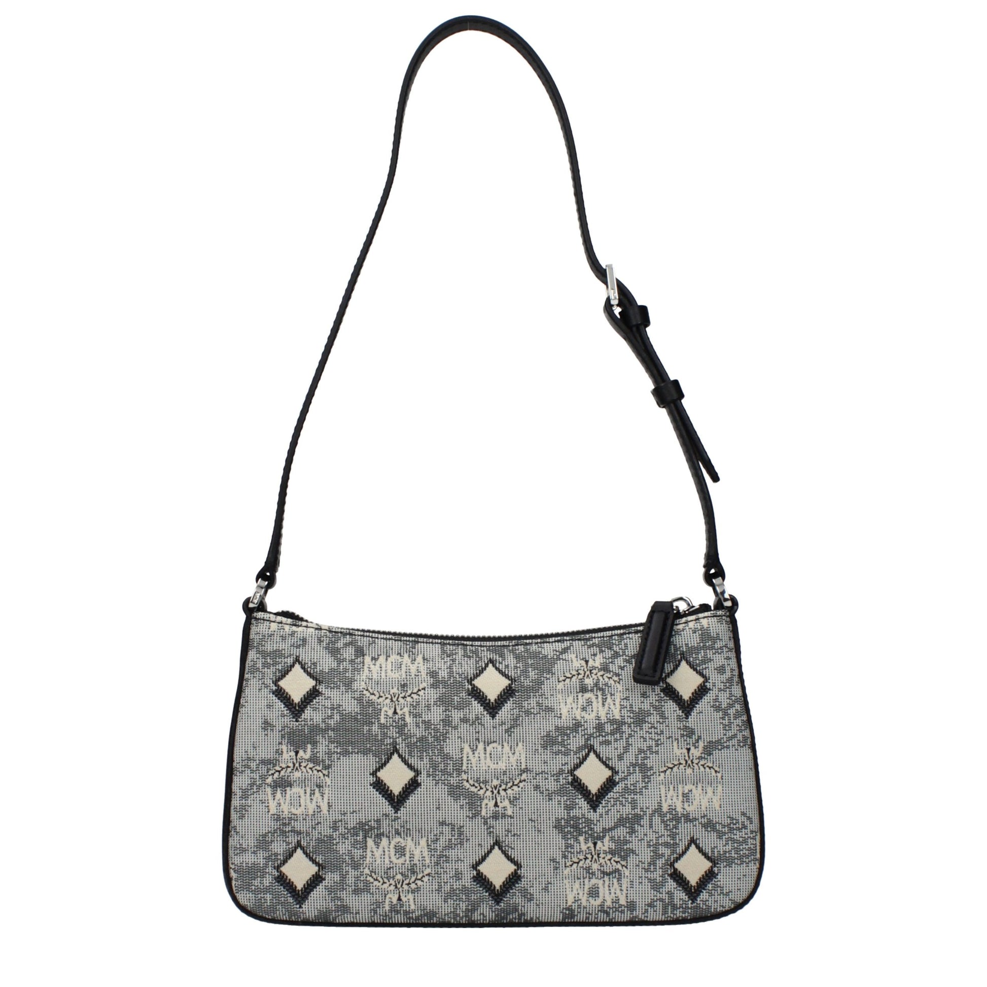 MCM Gray Fabric Crossbody Bag MCM