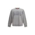 Diesel Gray Cotton Sweatshirt Diesel