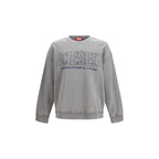 Diesel Gray Cotton Sweatshirt Diesel