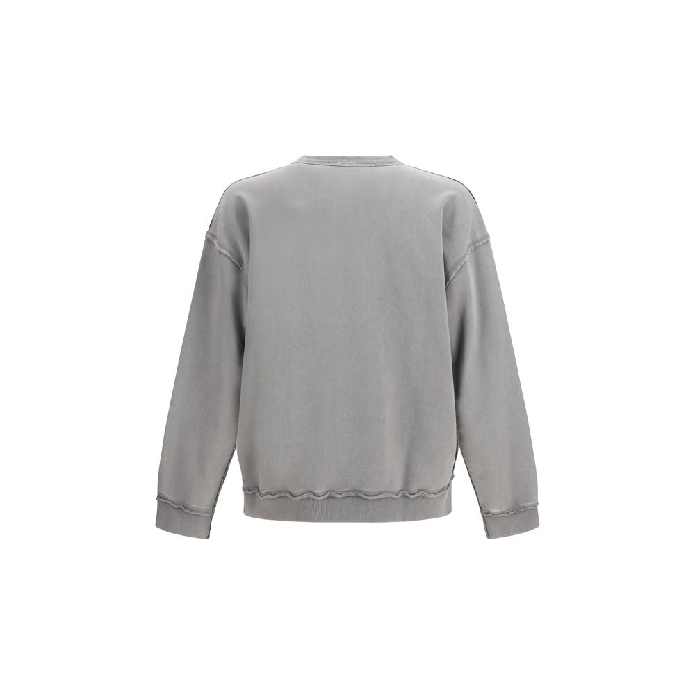 Diesel Gray Cotton Sweatshirt Diesel