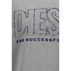 Diesel Gray Cotton Sweatshirt Diesel