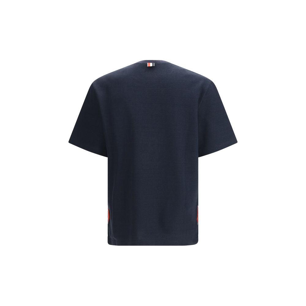 Thom Browne Blue Cotton T-Shirt Thom Browne