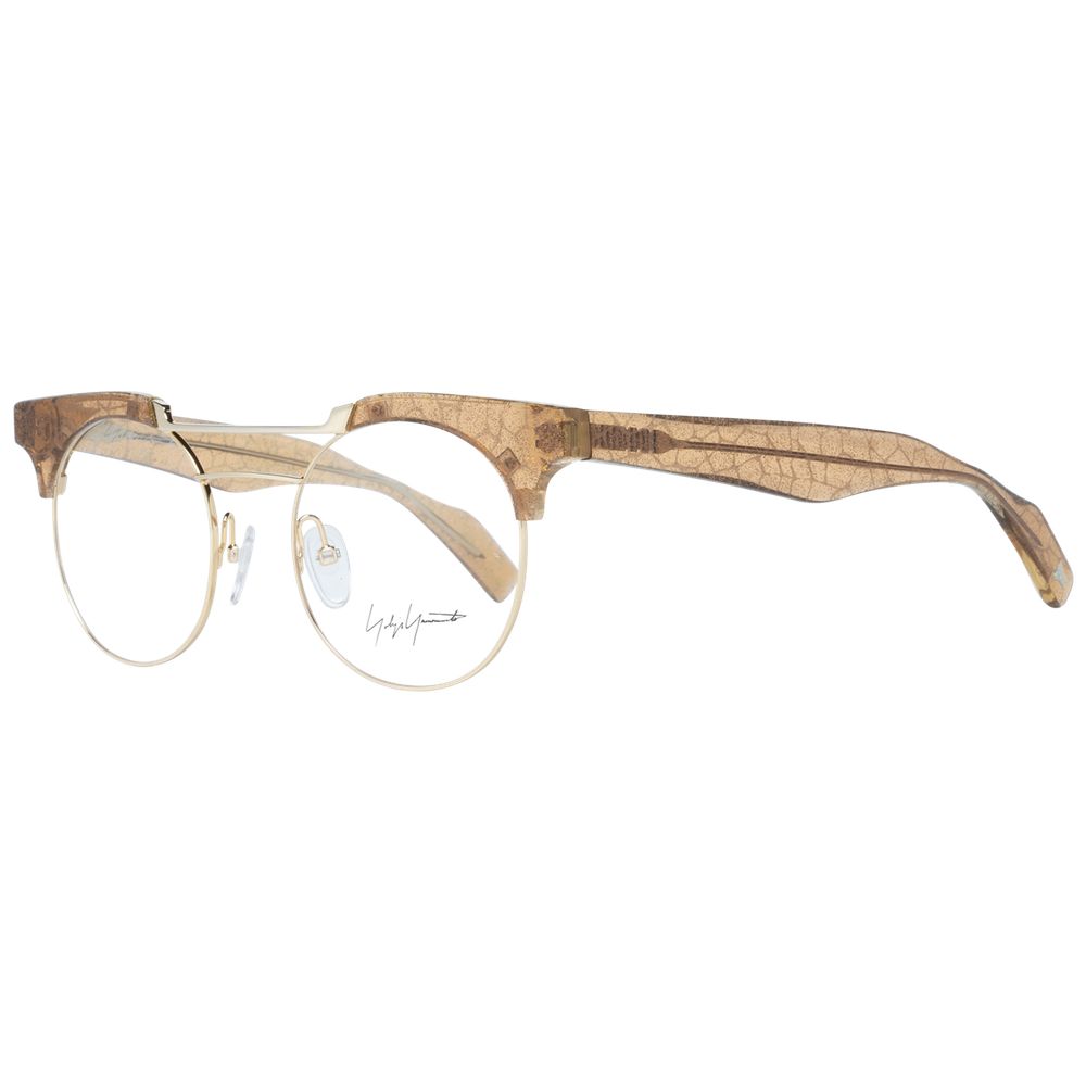 Yohji Yamamoto Gold Metal & Plastic Glasses Frames