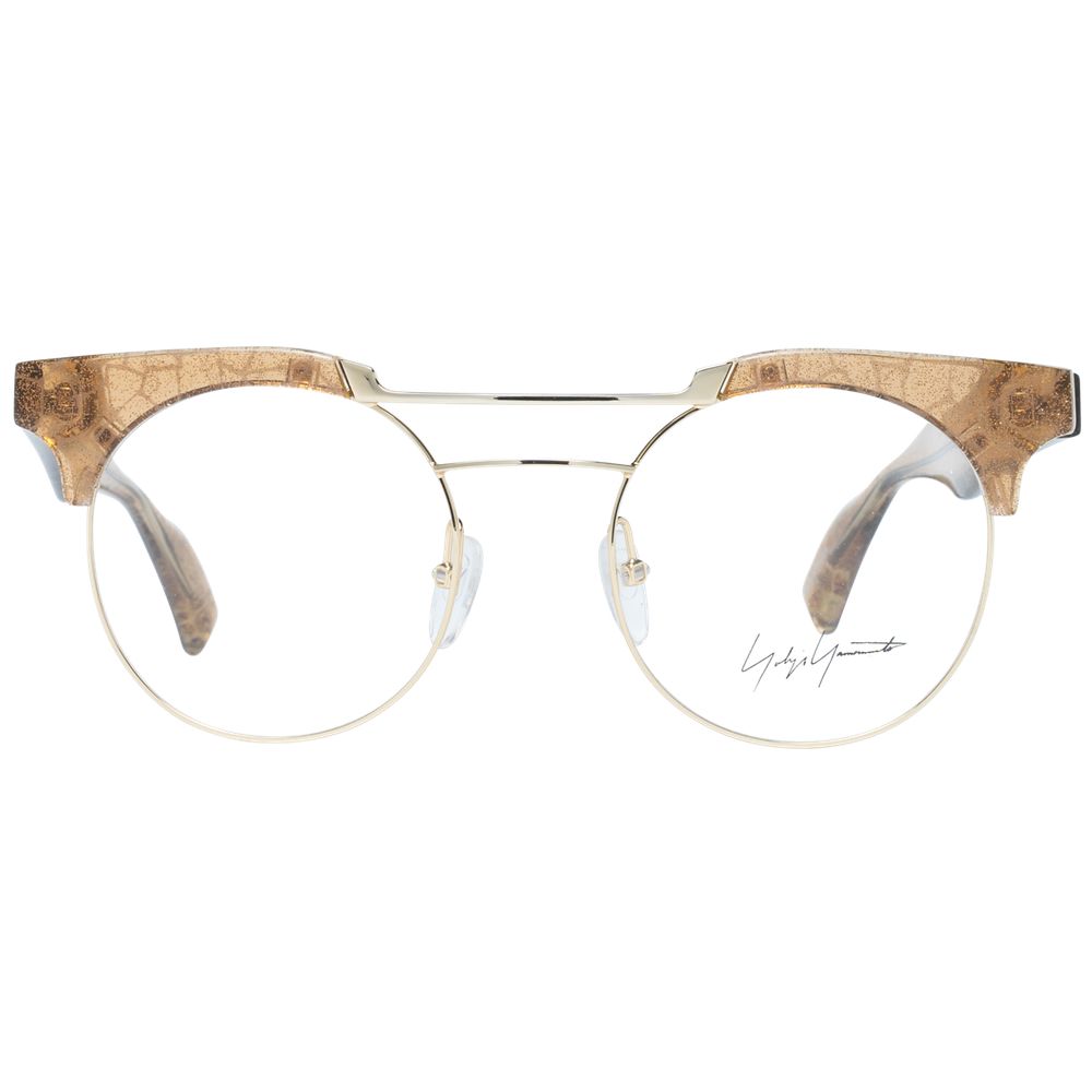 Yohji Yamamoto Gold Metal & Plastic Glasses Frames