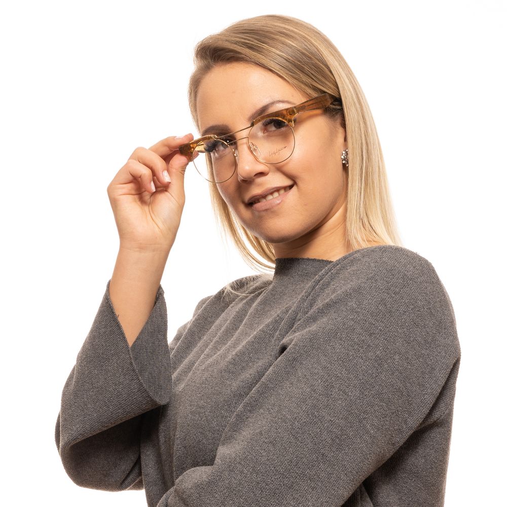 Yohji Yamamoto Gold Metal & Plastic Glasses Frames