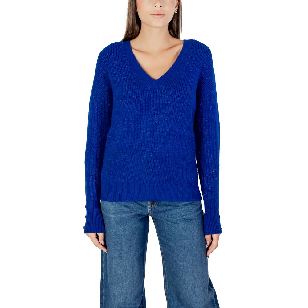 Morgan De Toi Blue Polyester Sweatshirt Morgan De Toi