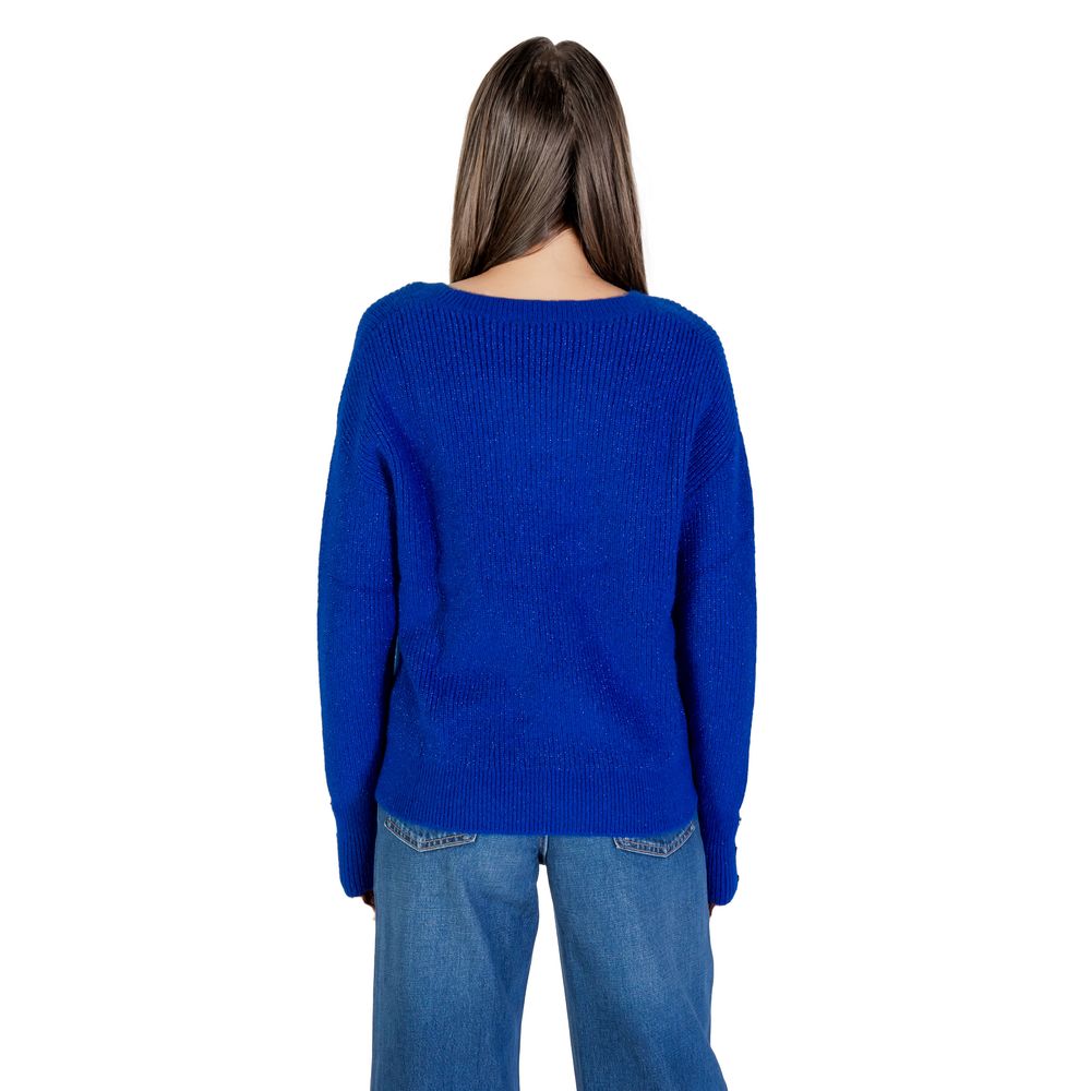 Morgan De Toi Blue Polyester Sweatshirt Morgan De Toi