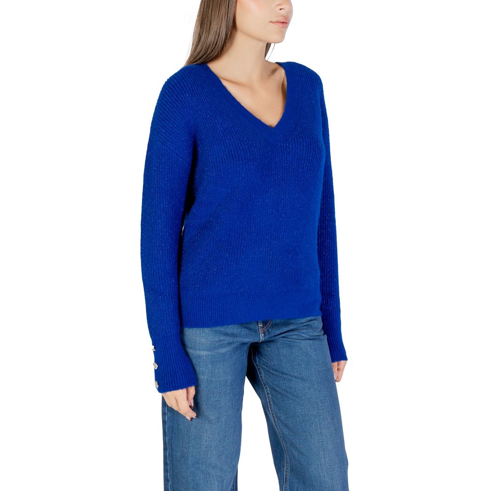 Morgan De Toi Blue Polyester Sweatshirt Morgan De Toi