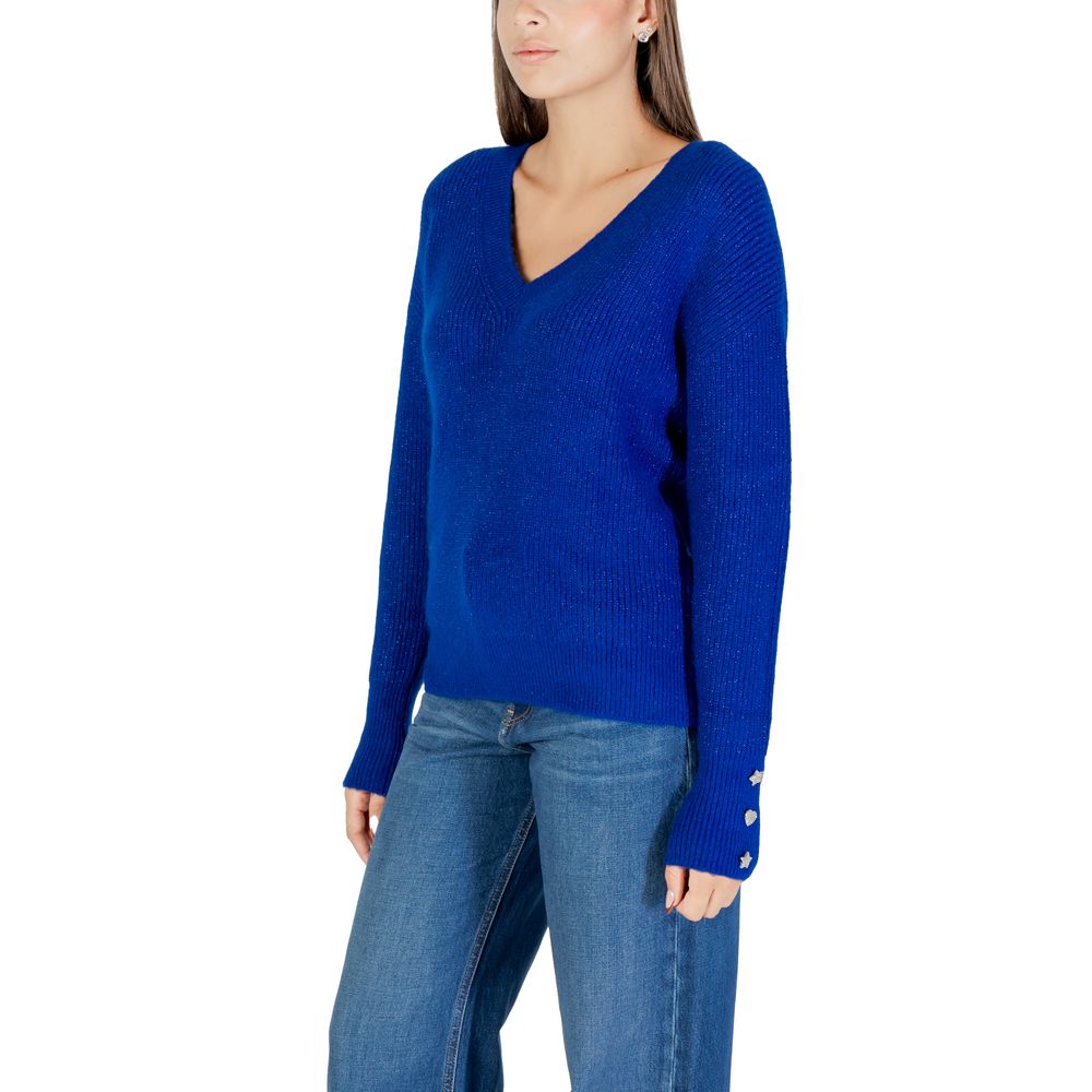 Morgan De Toi Blue Polyester Sweatshirt Morgan De Toi