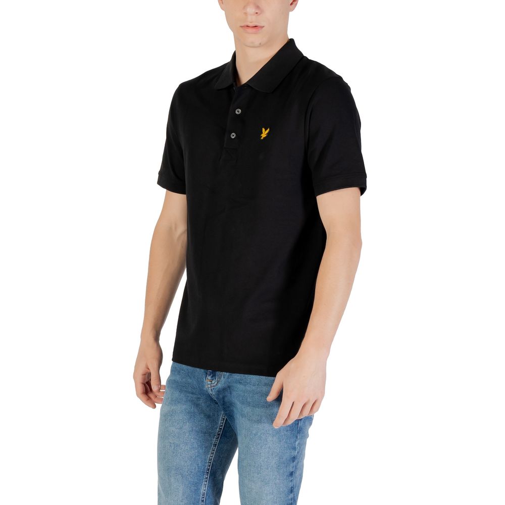 Lyle & Scott Black Cotton Polo Shirt Lyle & Scott