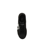Dolce & Gabbana Black Calf Leather Bos Taurus Low Top Sneakers Dolce & Gabbana