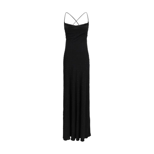 PINKO Black Polyester Cocktail Dress PINKO