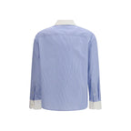 Tory Burch Blue Cotton Pattern Shirt Tory Burch