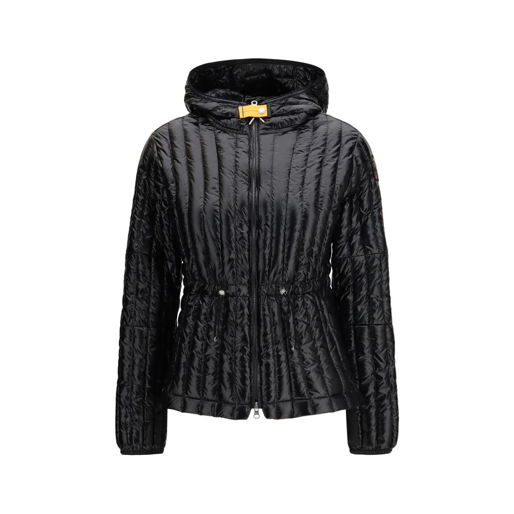 Parajumpers Black Nylon Full-Length Jacket Parajumpers