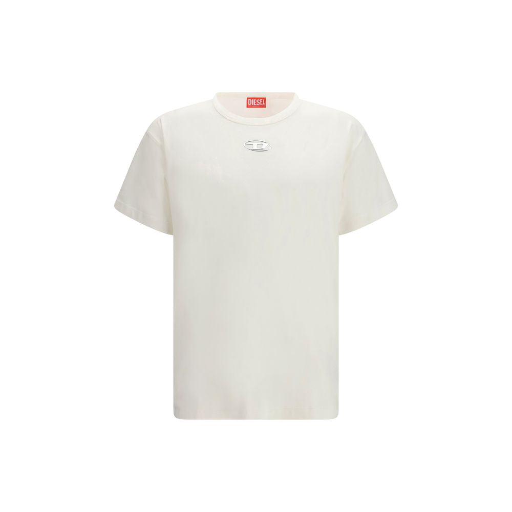 Diesel White Cotton T-Shirt Diesel