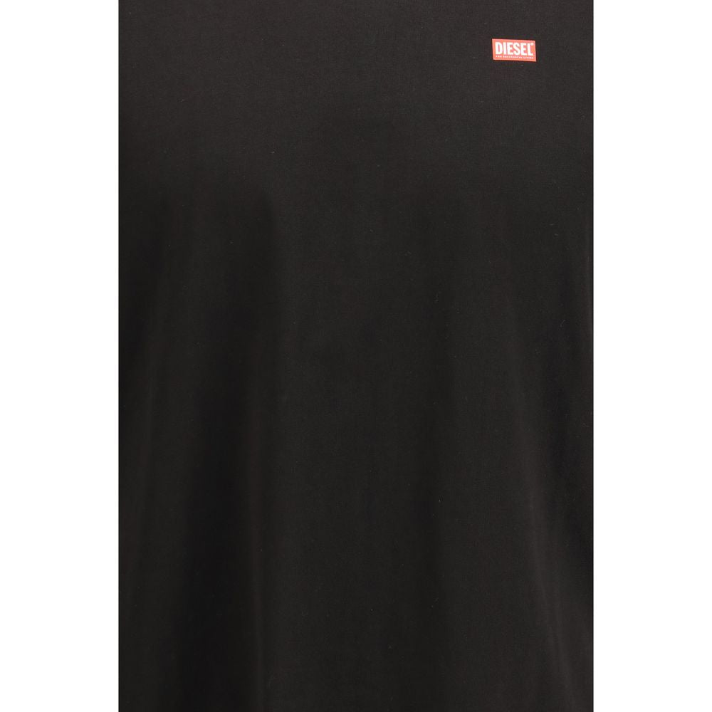 Diesel Black Cotton T-Shirt Diesel