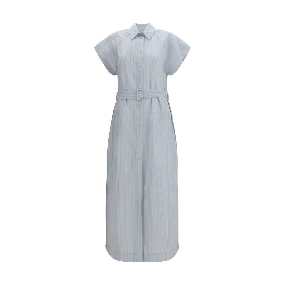 Jacob Cohen Blue Copper Long Dress Jacob Cohen