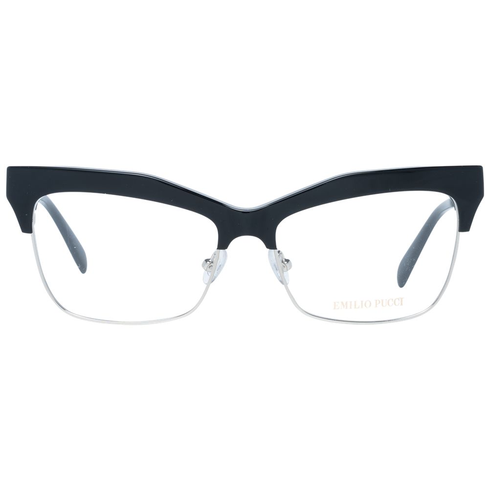 Emilio Pucci Black Metal & Plastic Glasses Frames Emilio Pucci