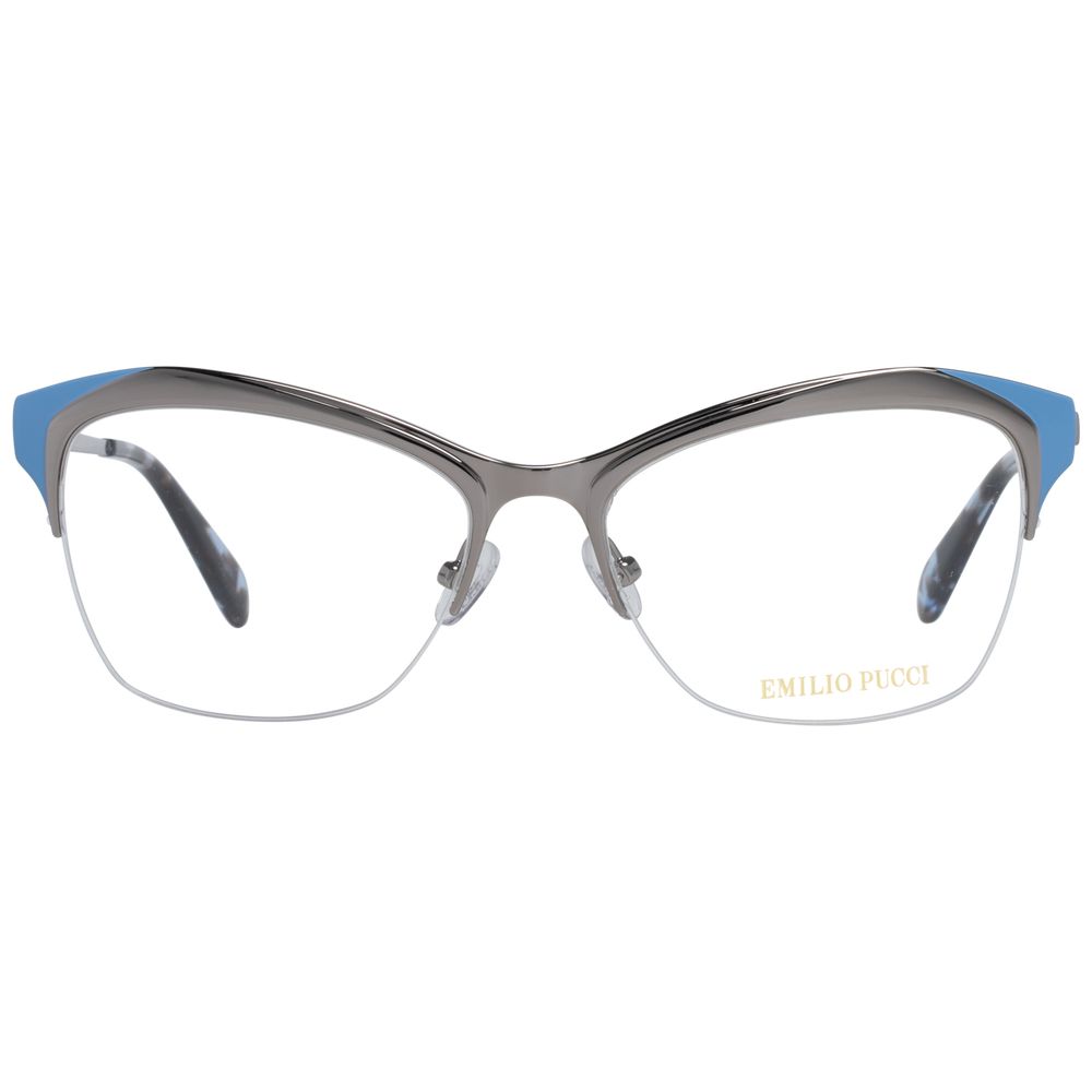 Emilio Pucci Silver Metal Glasses Frames