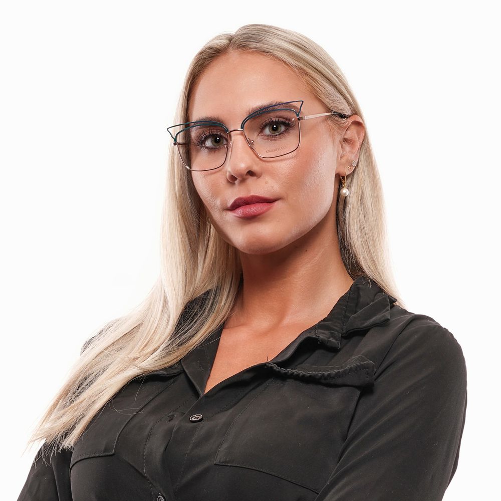 Emilio Pucci Turquoise Metal Glasses Frames