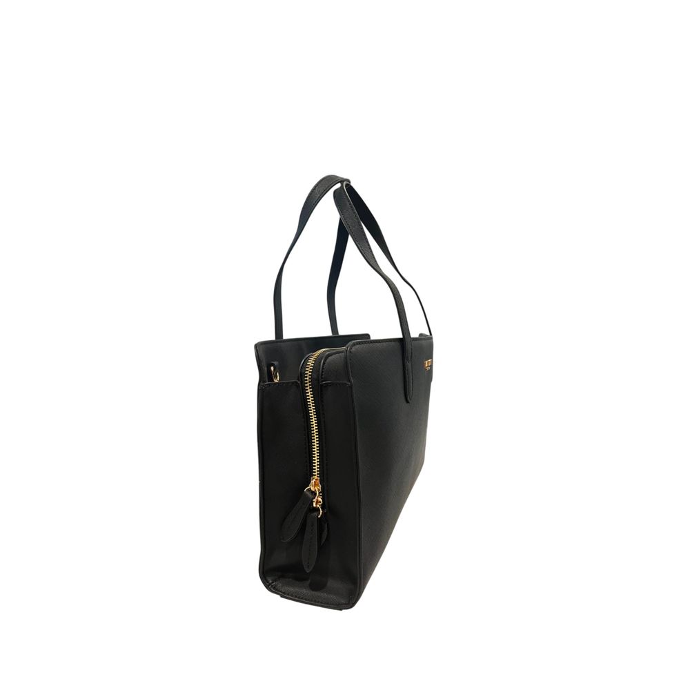 Twinset Black PU Women Shoulder Bag Twinset