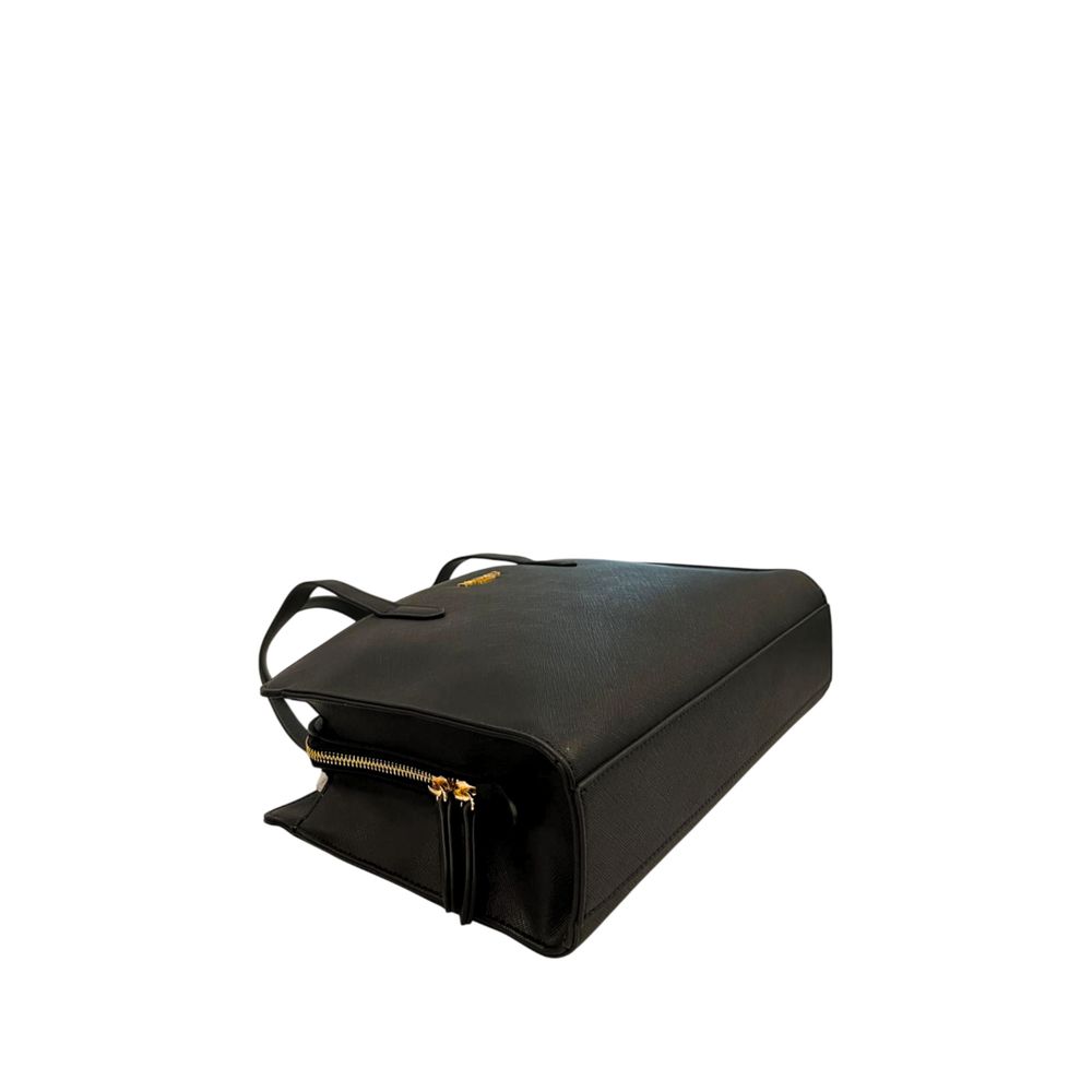 Twinset Black PU Women Shoulder Bag Twinset