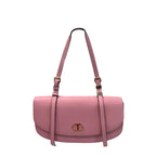 Twinset Pink PU Women Shoulder Bag Twinset