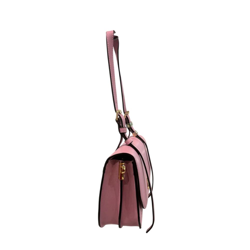 Twinset Pink PU Women Shoulder Bag Twinset