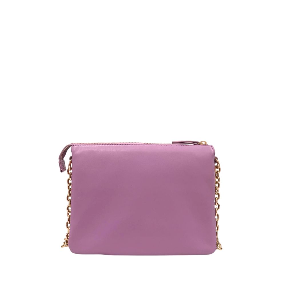 Twinset Purple Faux Leather Women Crossbody Bag Twinset
