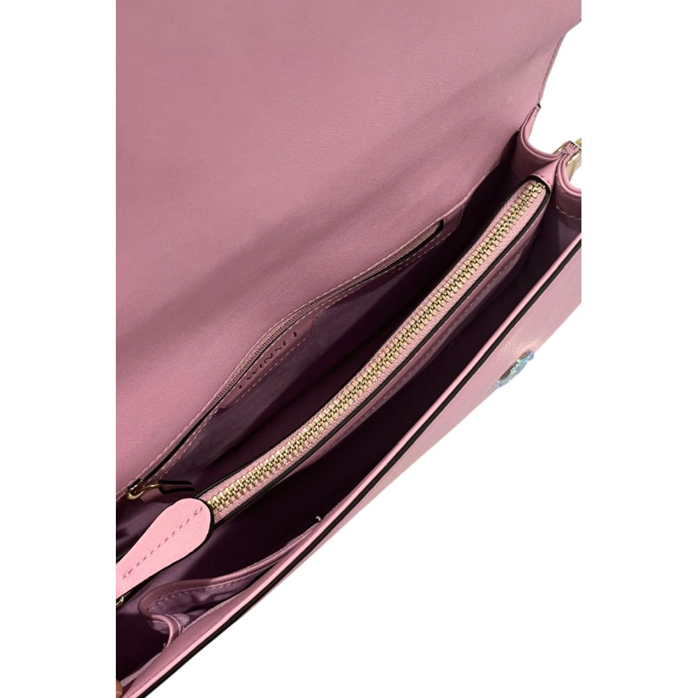 Twinset Pink PU Women Shoulder Bag Twinset