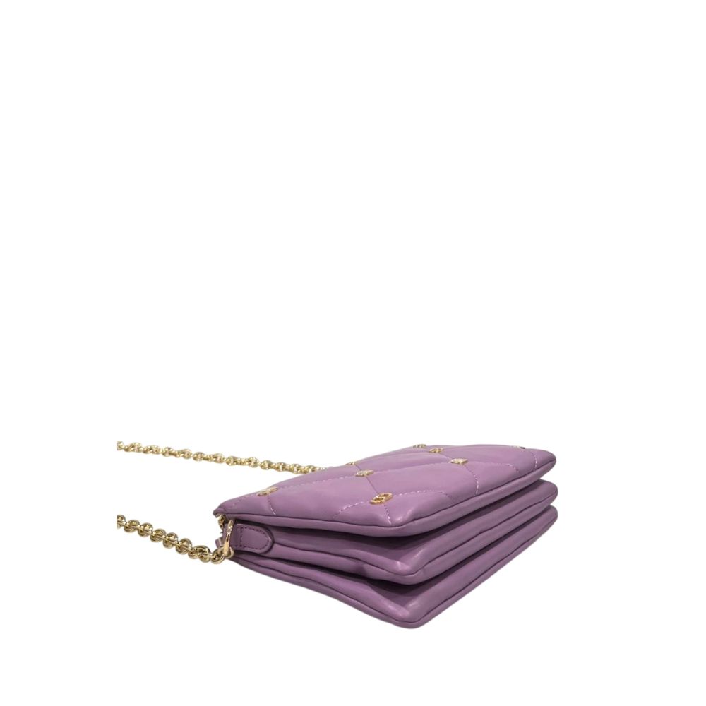 Twinset Purple Faux Leather Women Crossbody Bag Twinset