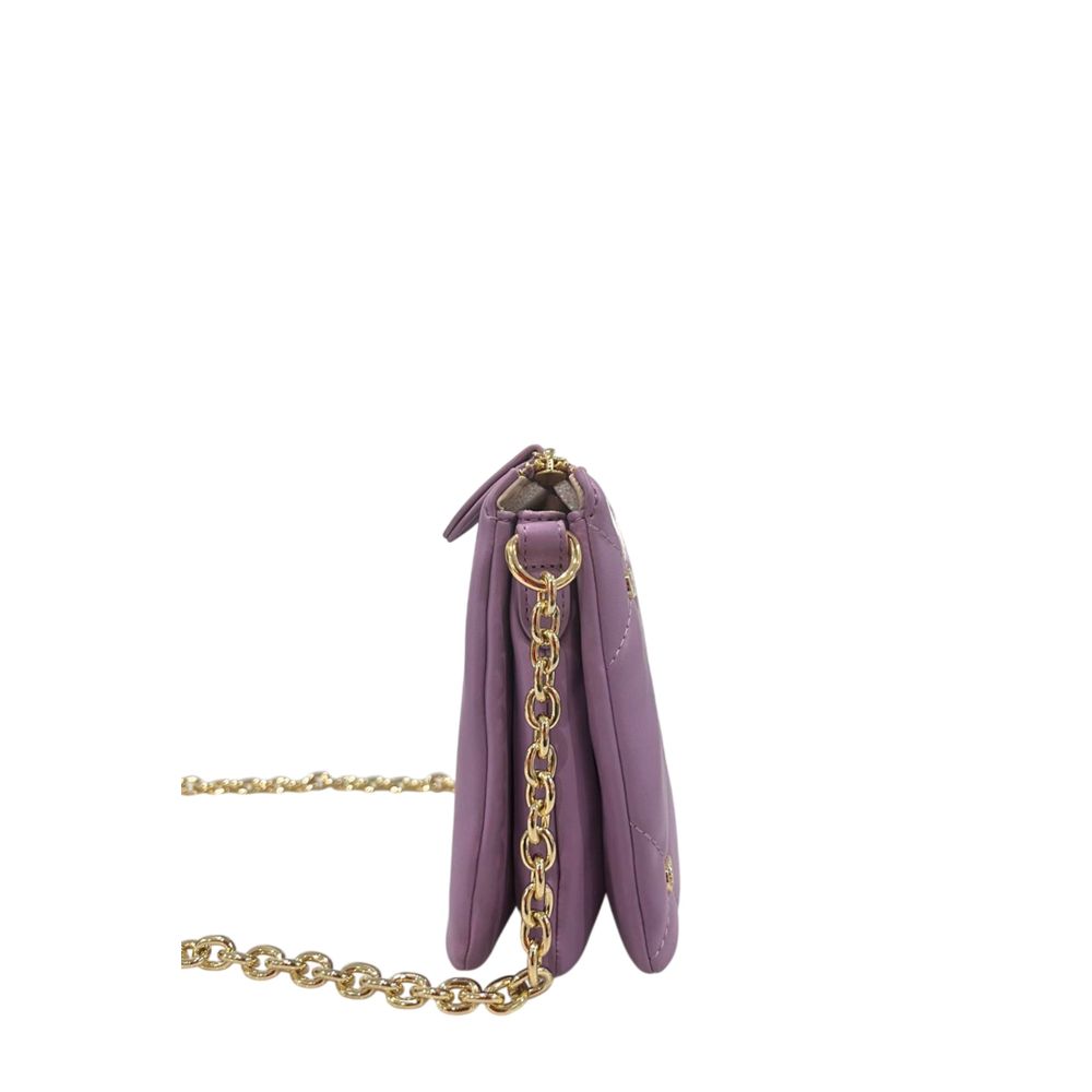 Twinset Purple Faux Leather Women Crossbody Bag Twinset