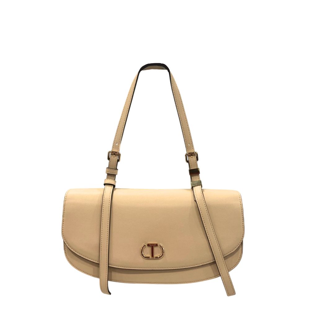 Twinset Yellow PU Women Crossbody Twinset
